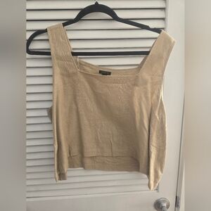 Ann Taylor Tan Sleeveless Top